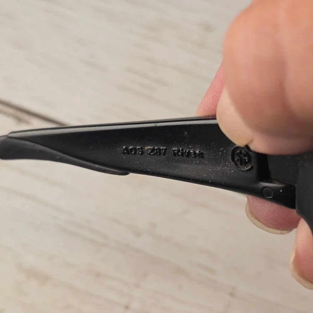 AOSafety AOS Rival Z87 Sunglasses Black Wrap Sport Safety‎ Glasses Taiwan